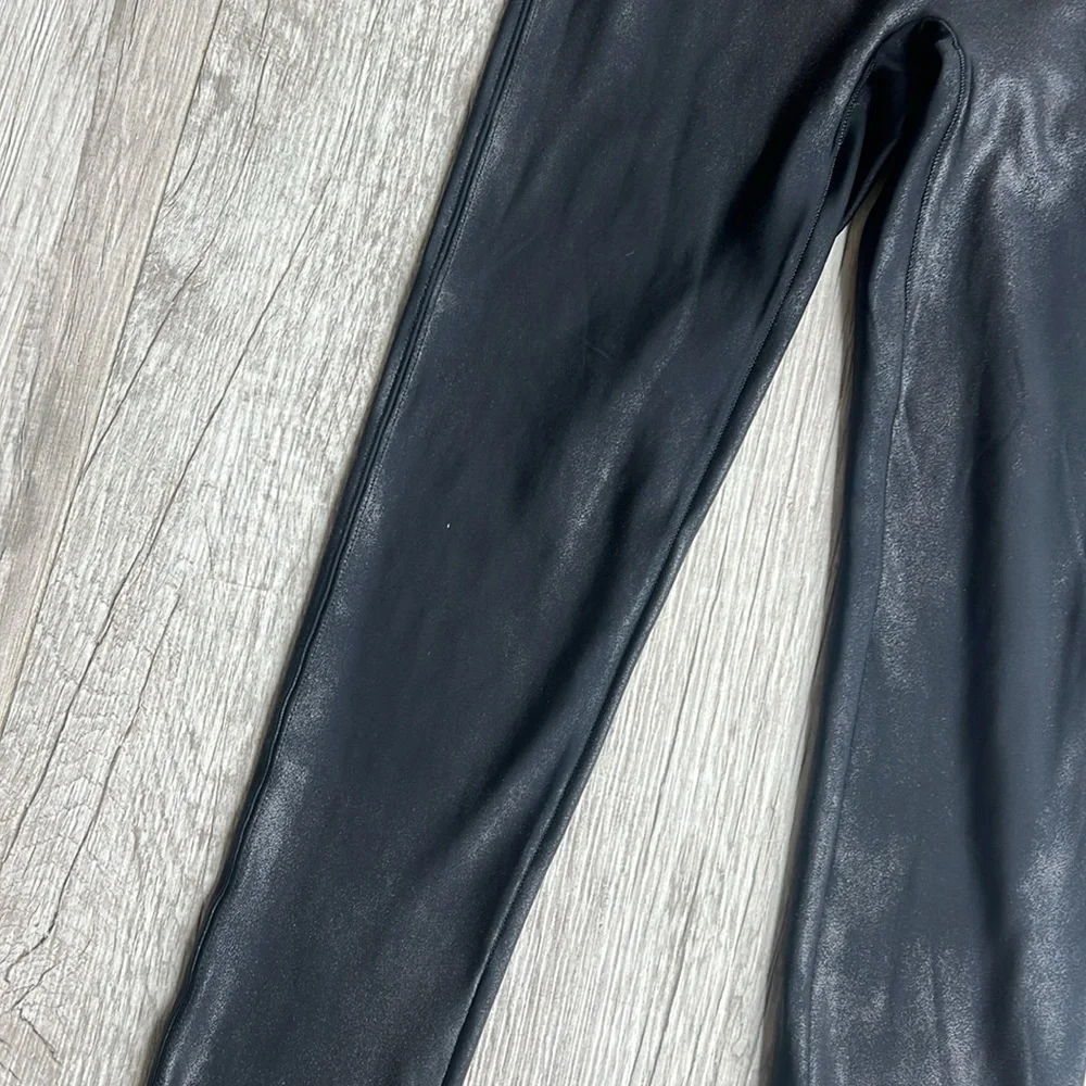 SPANX Faux Leather Leggings‎ Women’s Size S Small Black
